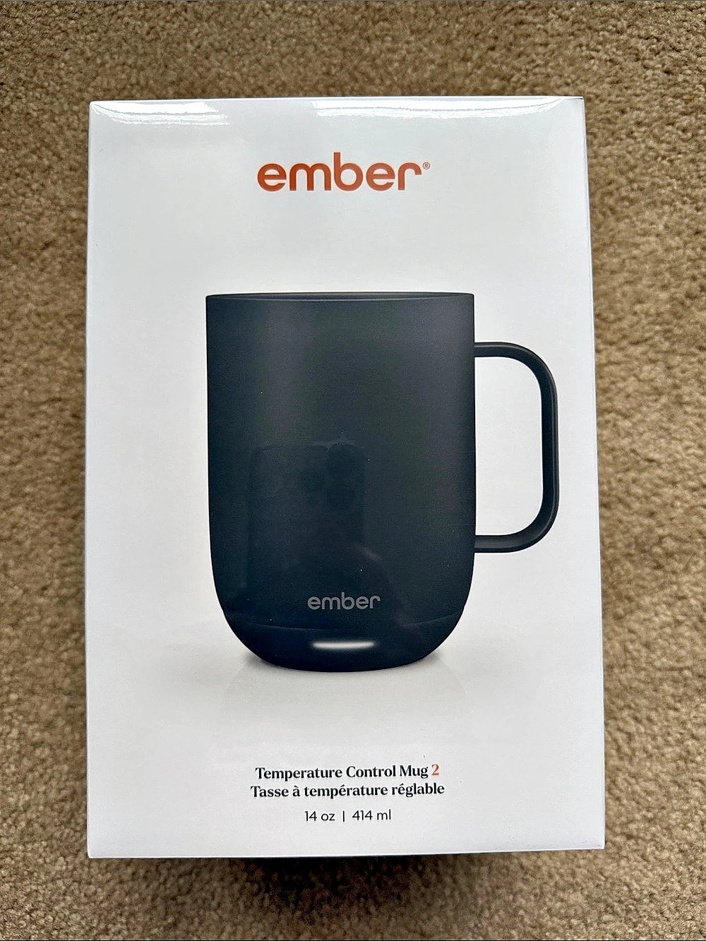 Ember Mug 2 14 oz Black Temperature Control Mug NWT (in original packaging/never